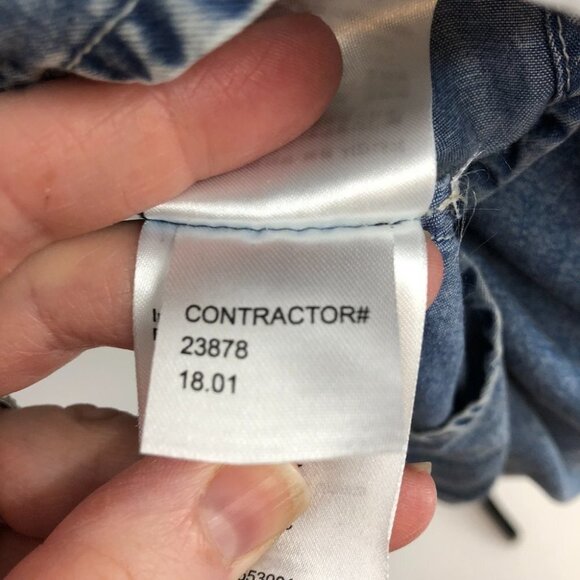 Calvin Klein Jeans Blue chambray V neck camisole SP - Picture 7 of 15